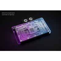 Produktbild för Alphacool Core, bakplatta, aluminium, krom, koppar, svart, k...