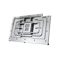 Produktbild för Alphacool Core, bakplatta, aluminium, krom, koppar, svart, k...