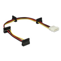 Produktbild för Delock - strömadapter - 4 pin intern effekt till SATA-ström - 40 cm