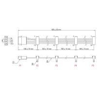 Produktbild för Delock - strömadapter - 4 pin intern effekt till SATA-ström - 40 cm