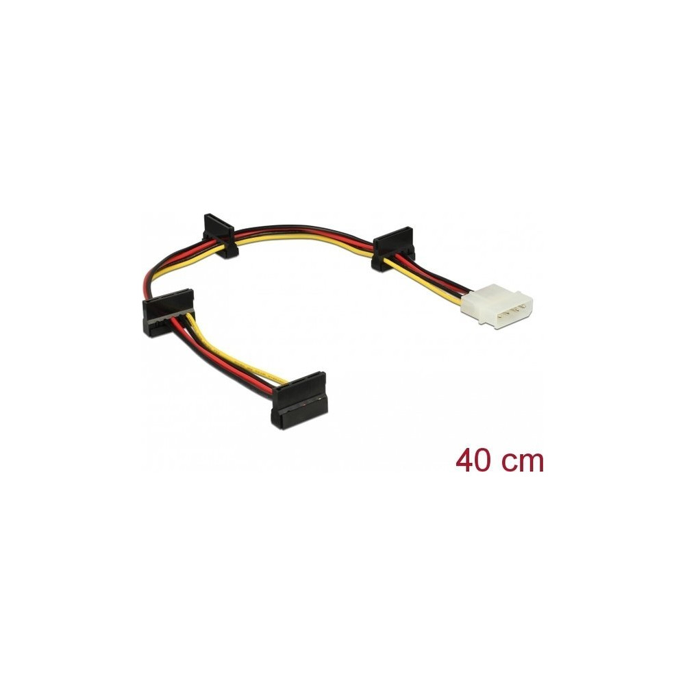 Produktbild för Delock - strömadapter - 4 pin intern effekt till SATA-ström - 40 cm