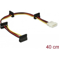 Produktbild för Delock - strömadapter - 4 pin intern effekt till SATA-ström - 40 cm