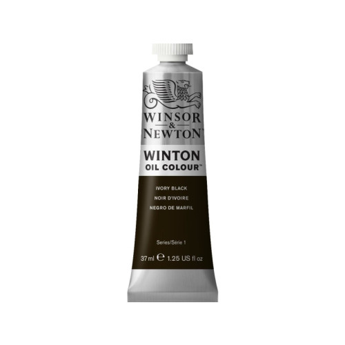 WINSOR & NEWTON Winsor & Newton Winton Oil Colour, Svart, Elfenben, 37 ml, R...