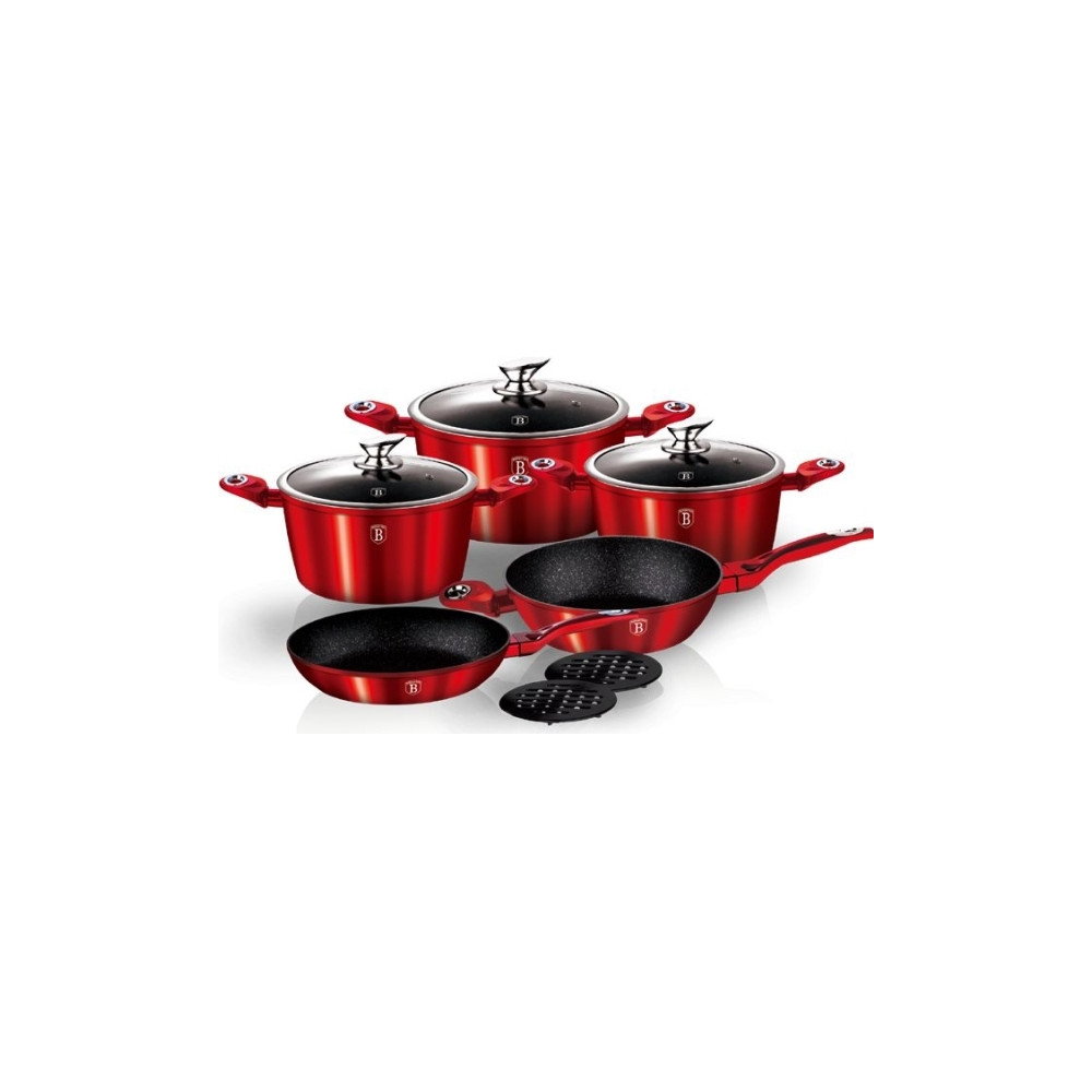 Produktbild för Berlinger Haus Metallic Pot Set 10 element (BH/1222) Kan äve...