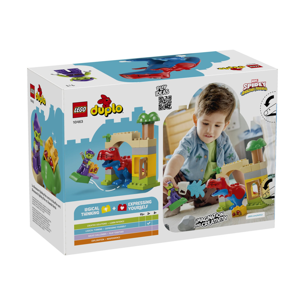 Produktbild för LEGO DUPLO 10463 - Dinosaurs Spidey-Rex mot Green Goblin - byggsats