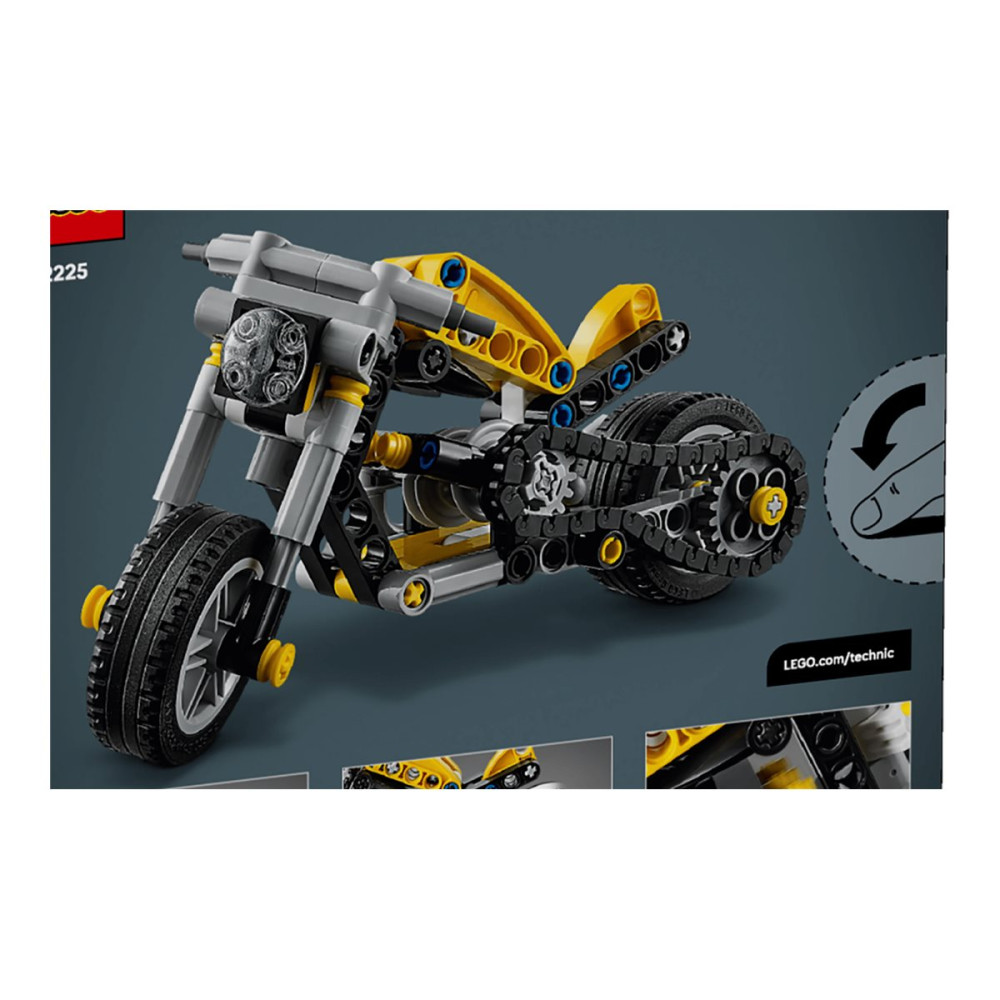 Produktbild för LEGO Technic 42225 - gul motorcykel - byggsats