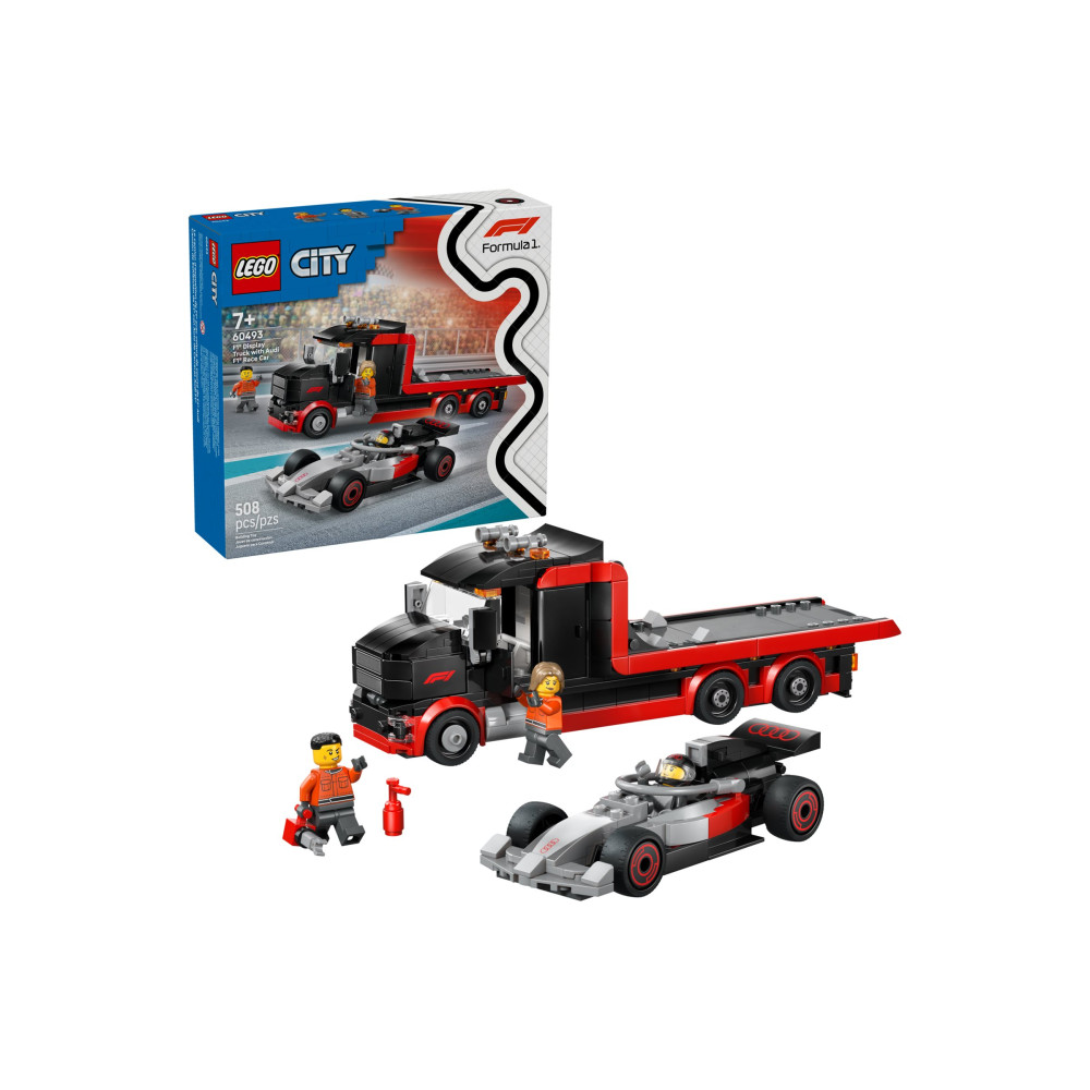 Produktbild för LEGO City 60493 - F1 Display Truck med Audi F1 Racbil - byggsats