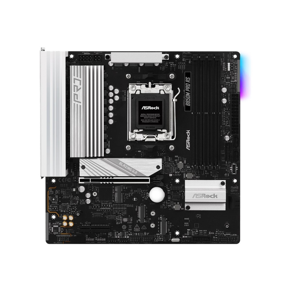 Produktbild för ASRock B850M PRO RS - moderkort - micro ATX - Socket AM5 - AMD B850