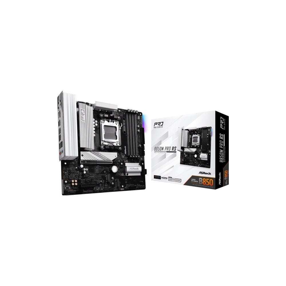 Produktbild för ASRock B850M PRO RS - moderkort - micro ATX - Socket AM5 - AMD B850