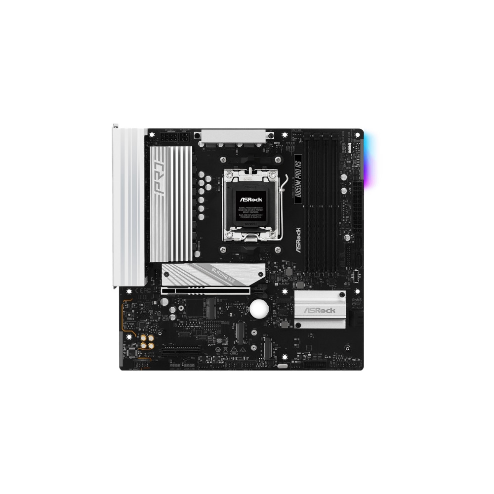 Produktbild för ASRock B850M PRO RS - moderkort - micro ATX - Socket AM5 - AMD B850