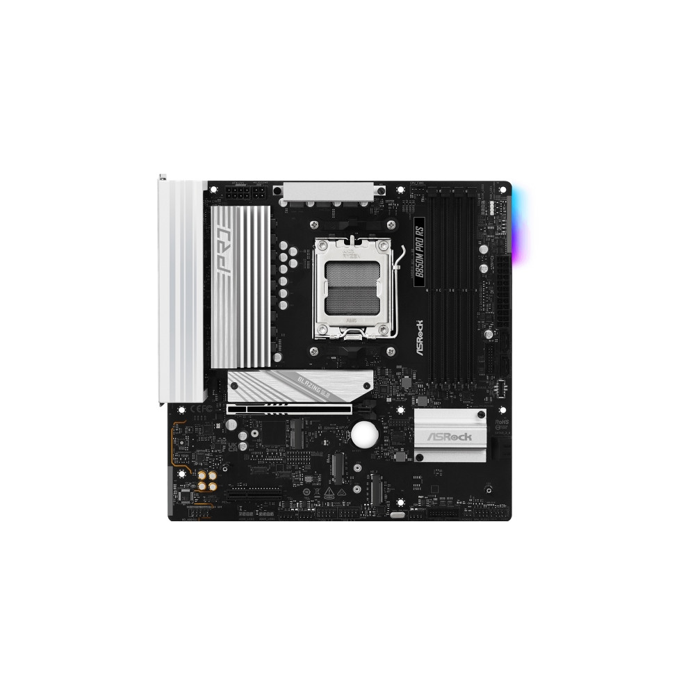 Produktbild för ASRock B850M PRO RS - moderkort - micro ATX - Socket AM5 - AMD B850