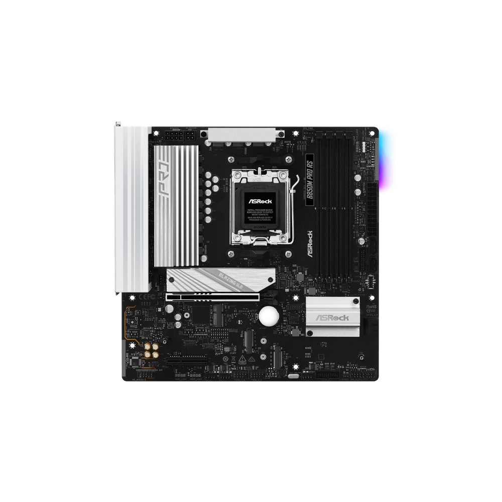 Produktbild för ASRock B850M PRO RS - moderkort - micro ATX - Socket AM5 - AMD B850