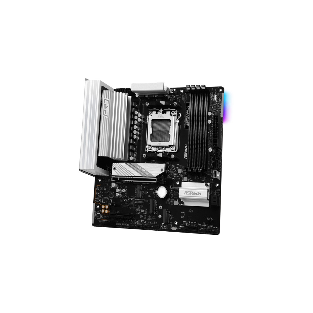 Produktbild för ASRock B850M PRO RS - moderkort - micro ATX - Socket AM5 - AMD B850