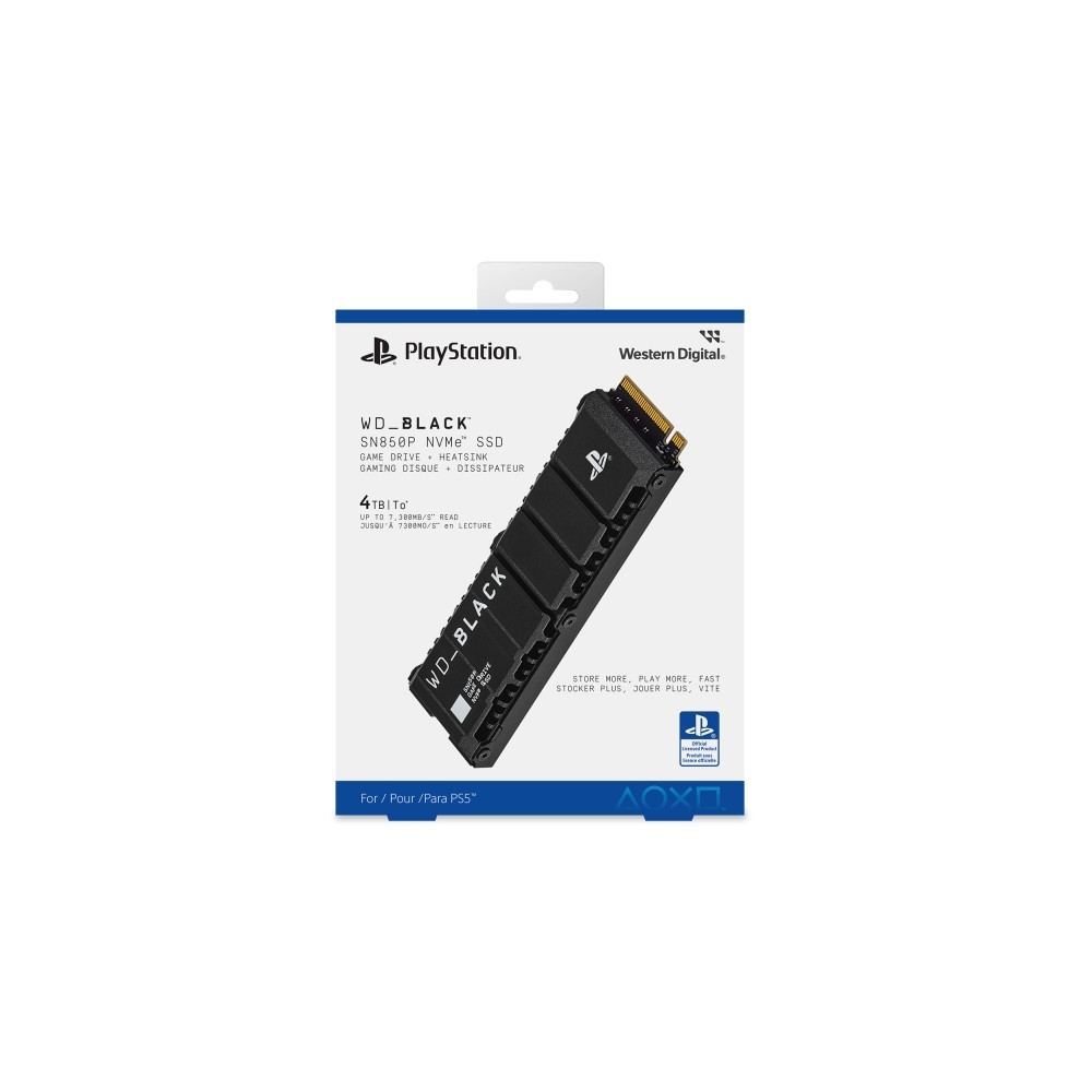Produktbild för WD Black SN850P NVMe SSD WDBBYV0020BNC-WRSN - SSD - 4 TB - PCIe 4.0 x4 (NVMe)