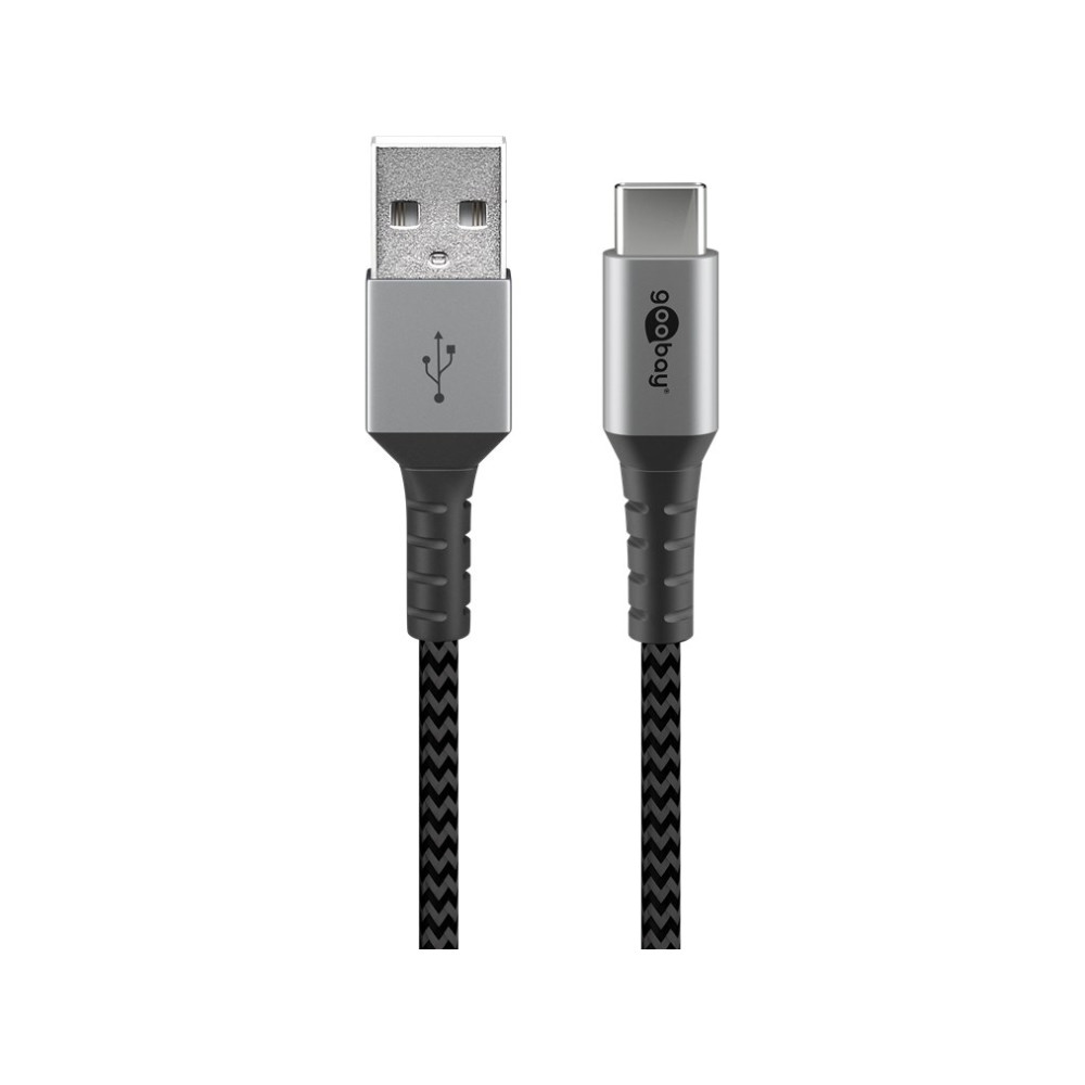 Produktbild för goobay - USB typ C-kabel - USB-C till USB - 2 m