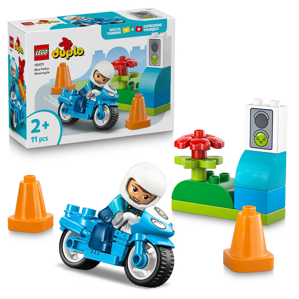 Produktbild för LEGO® DUPLO® 10471 Modrá policejní motorka