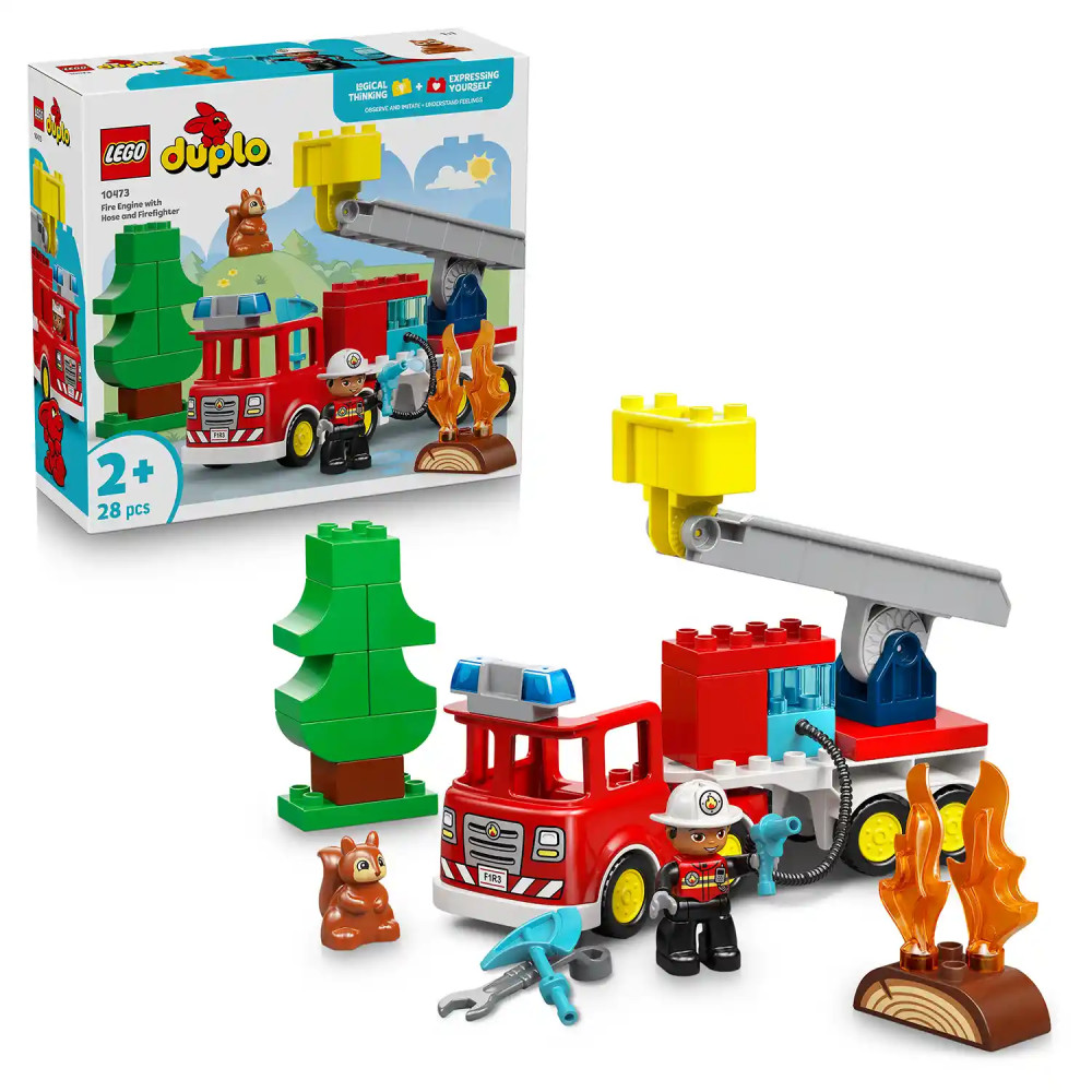 Produktbild för LEGO® DUPLO® 10473 Hasičské auto s hadicí a hasičem