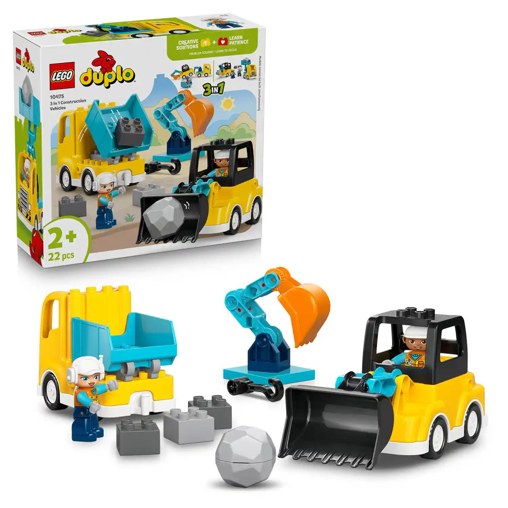 Produktbild för LEGO® DUPLO® 10475 Vozidla na stavbě 3 v 1