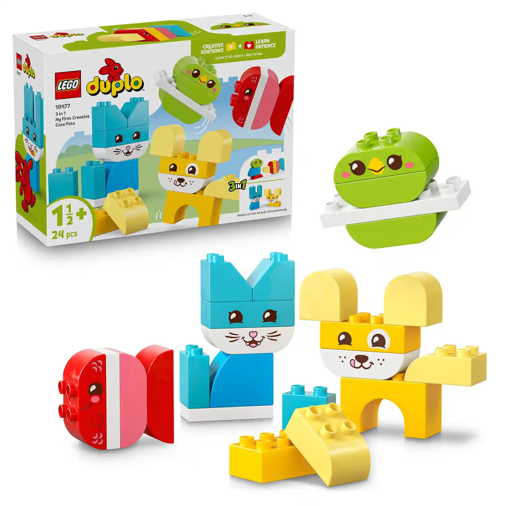 Produktbild för LEGO® DUPLO® 10477 Roztomilí kreativní mazlíčci 3 v 1