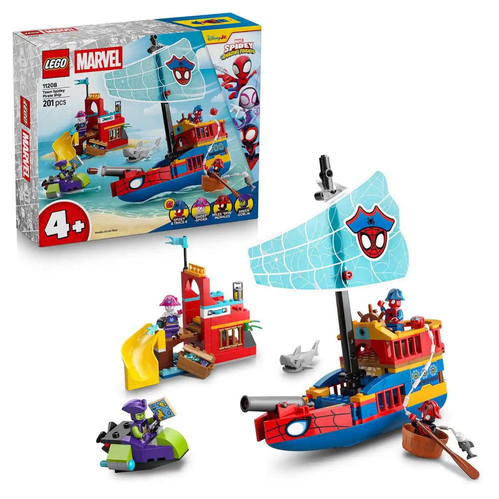Produktbild för LEGO® ǀ Marvel 11208 Pirátská loď Spideyho týmu