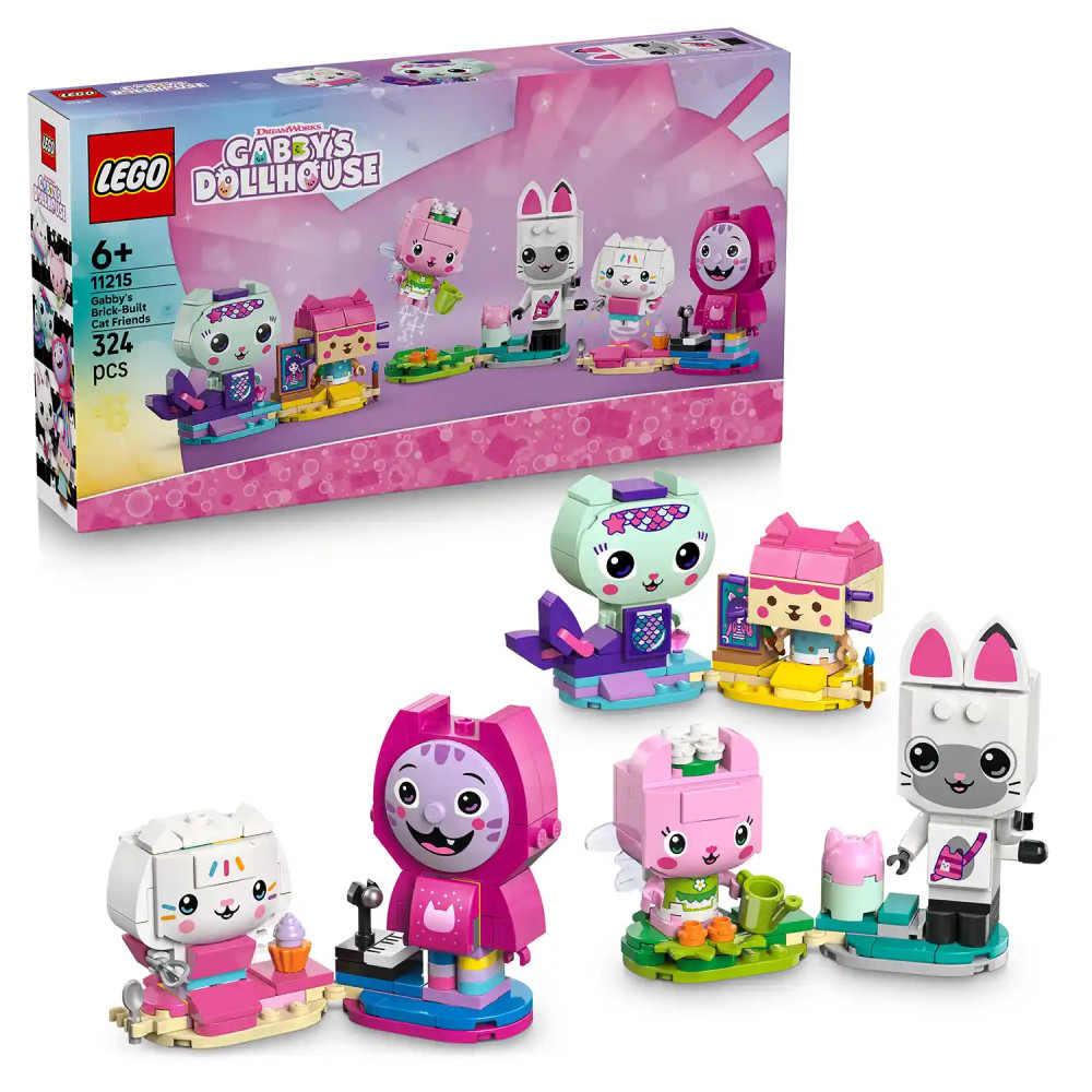 Produktbild för LEGO® Gábinin kouzelný domek 11215 Gábi a kočičí kamarádi z kostek