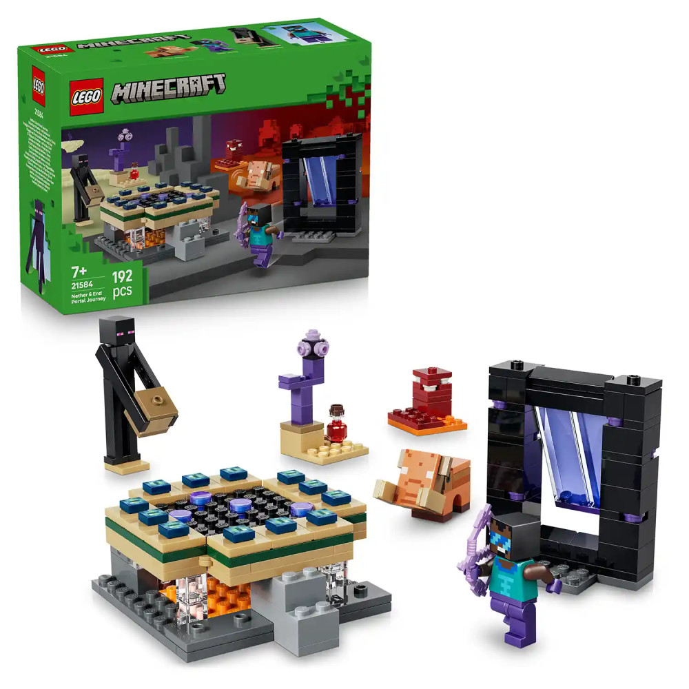 Produktbild för LEGO® Minecraft®  21584 Cesta portálem do Netheru a Endu