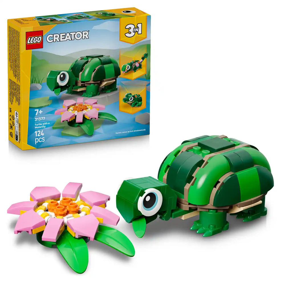 Produktbild för LEGO® Creator 3 v 1 31377 Želva s leknínem