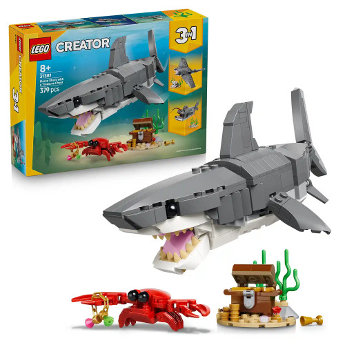LEGO® LEGO® Creator 3 v 1 31381 Divoký žralok a truhla s pokladem
