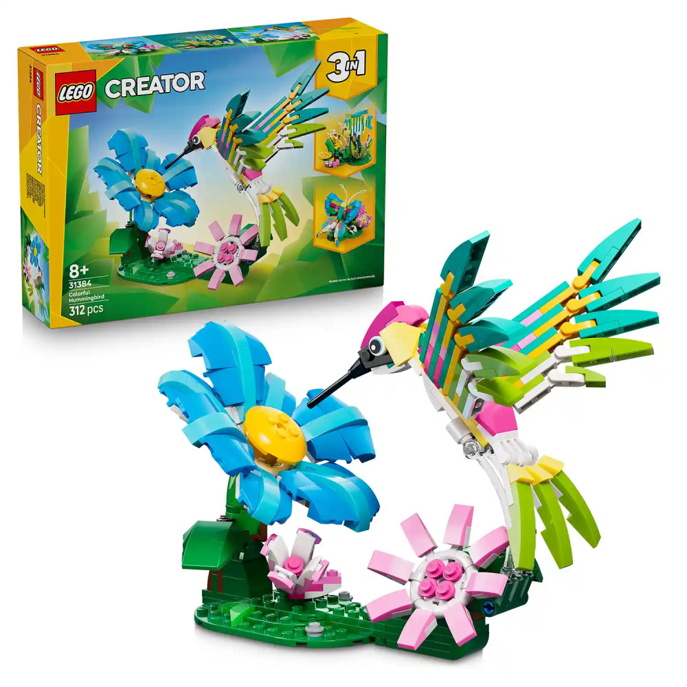 Produktbild för LEGO® Creator 3 v 1 31384 Divoká zvířata: Barevný kolibřík