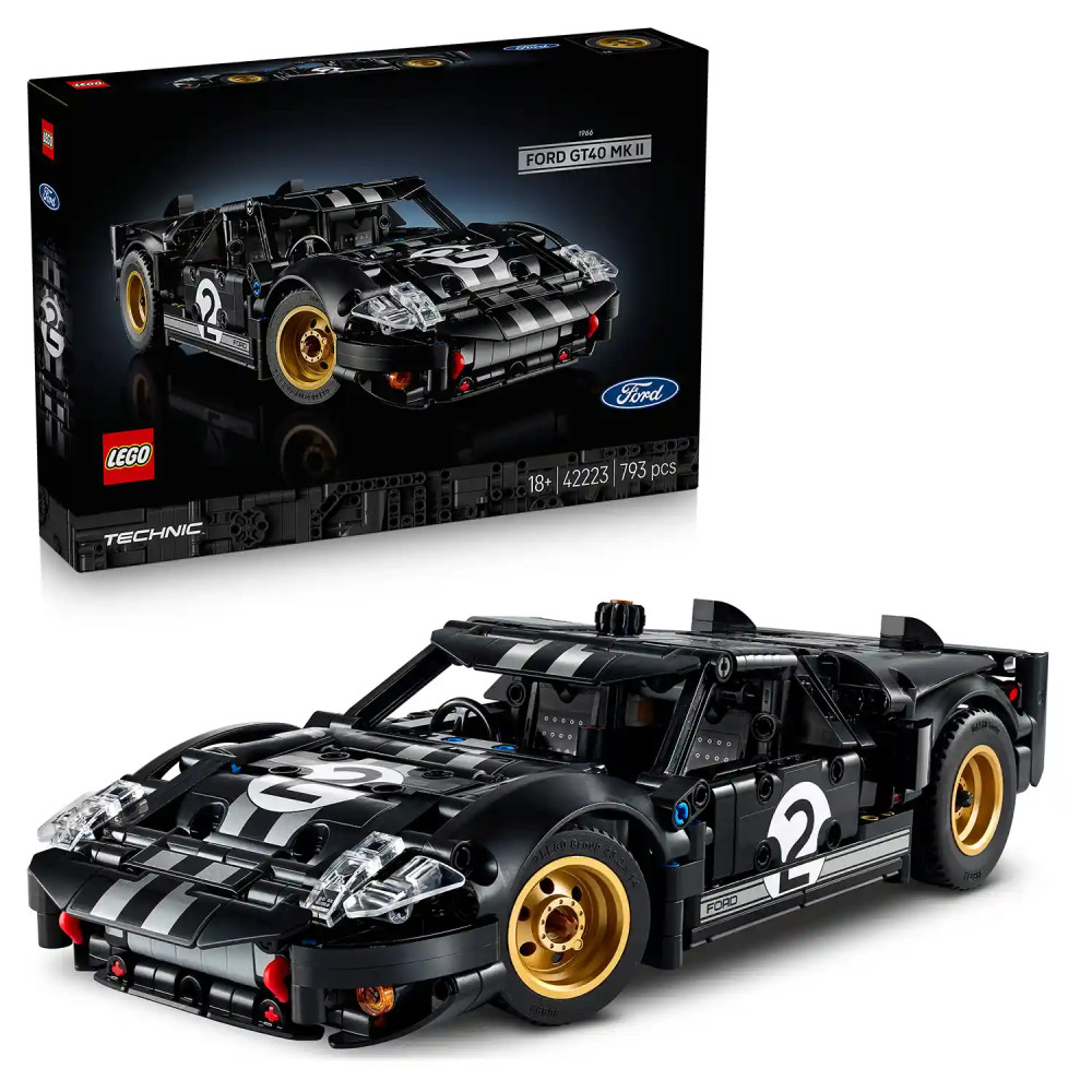 Produktbild för LEGO® Technic 42223 Závodní auto 1966 Ford GT40 MKII