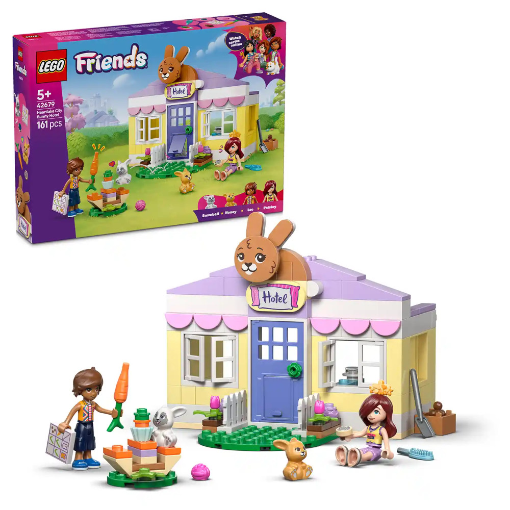 Produktbild för LEGO® Friends 42679 Hotel pro králíčky v městečku Heartlake