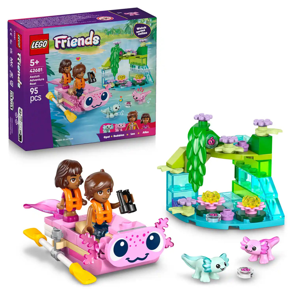 Produktbild för LEGO® Friends 42681 Dobrodružný člun s axolotly