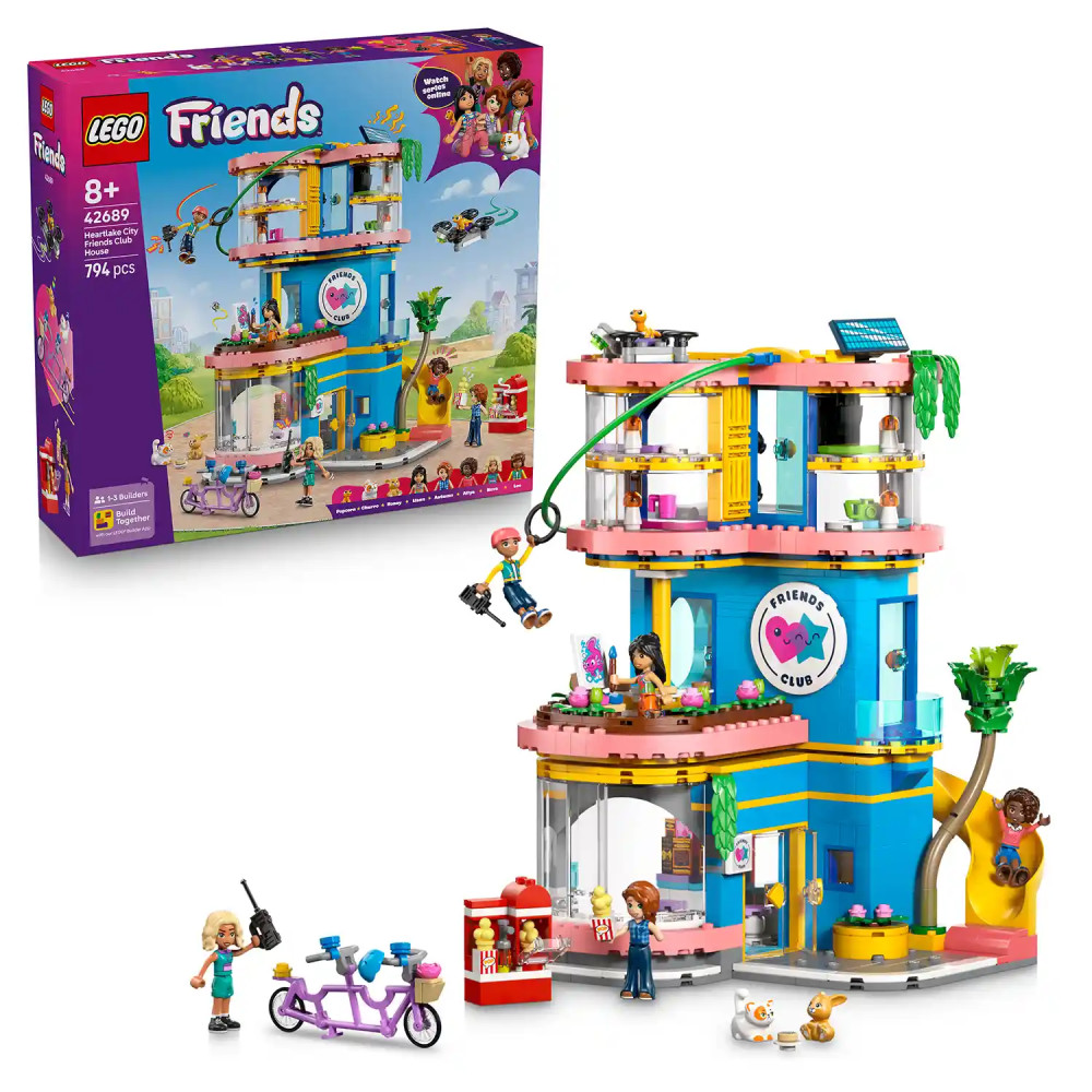 Produktbild för LEGO® Friends 42689 Klubovna pro kamarády v městečku Heartlake