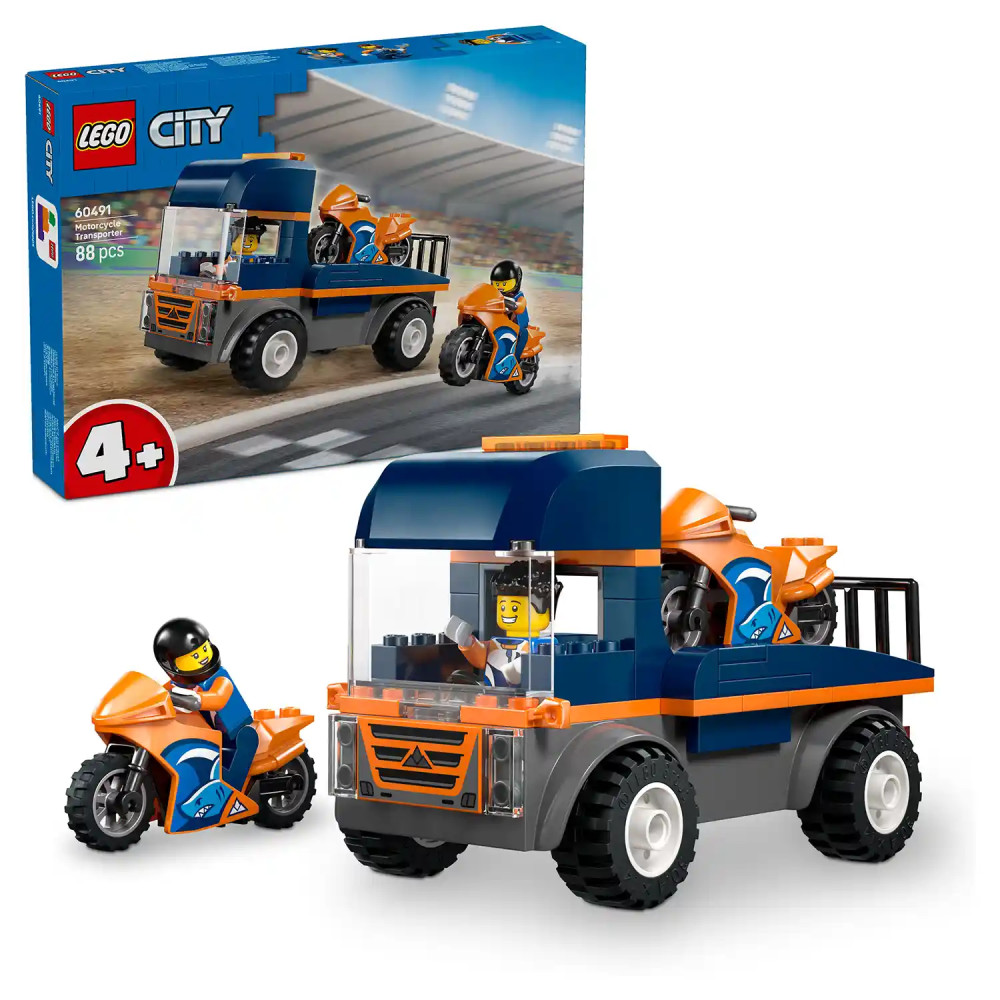 Produktbild för LEGO® City 60491 Kamion na přepravu motorek