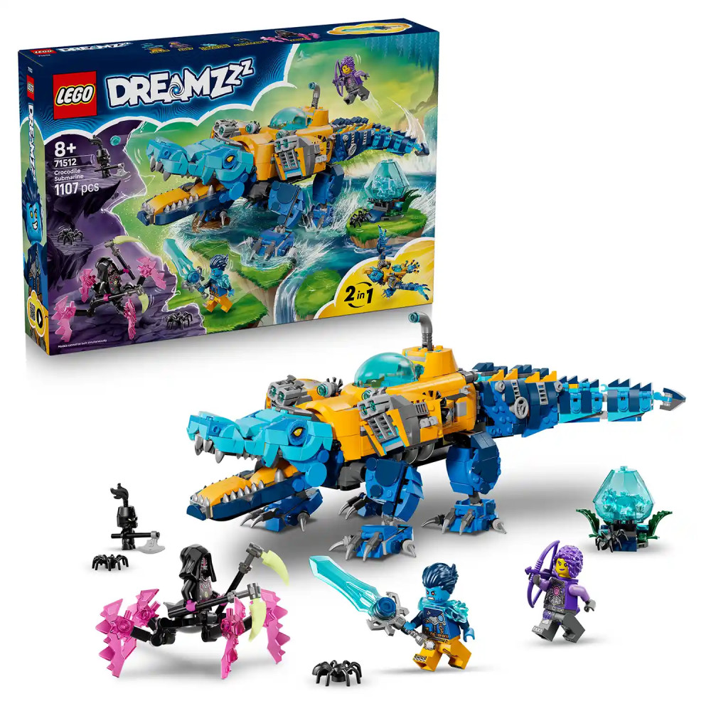 Produktbild för LEGO® DREAMZzz™ 71512 Krokodýlí ponorka
