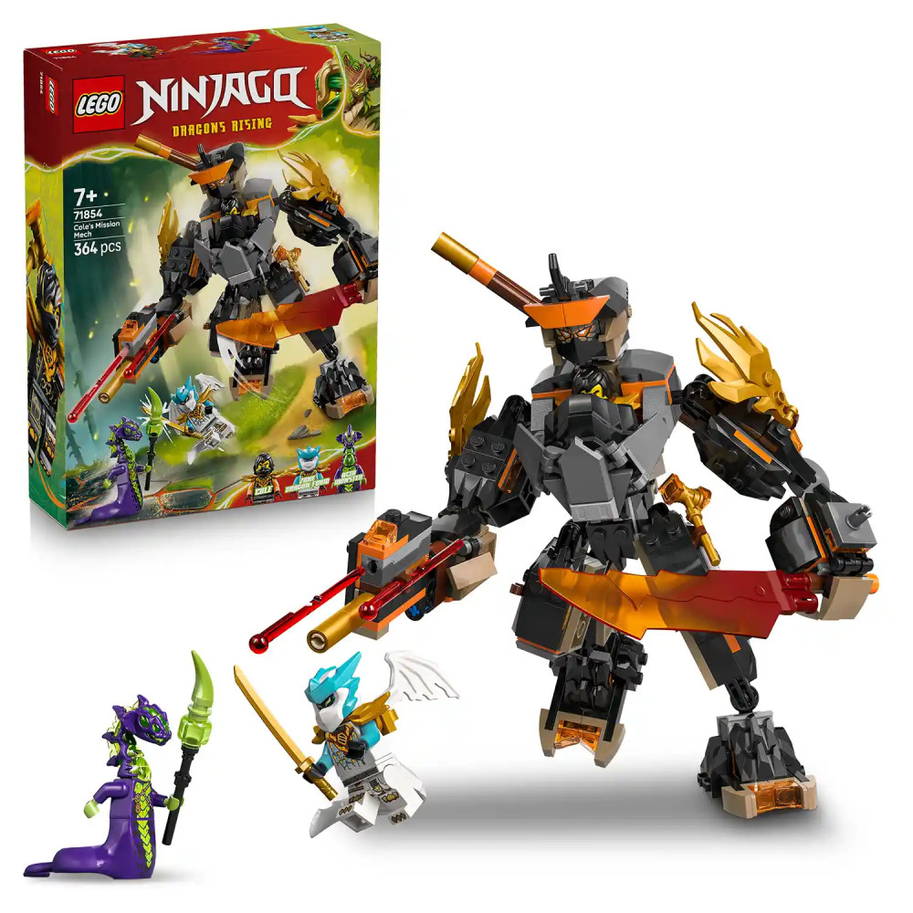 Produktbild för LEGO® NINJAGO® 71854 Coleův expediční robot a dračí Zane
