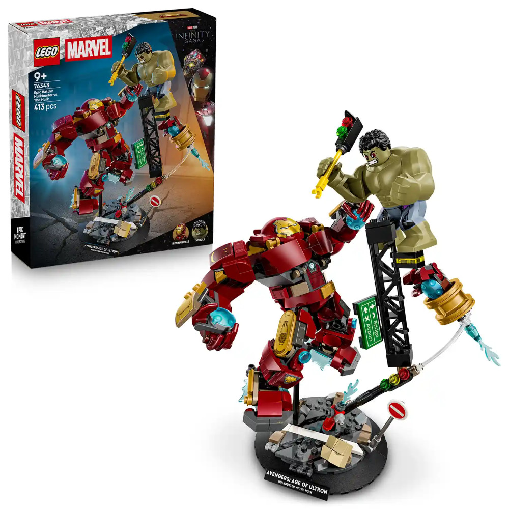 Produktbild för LEGO® ǀ Marvel 76343 Epický souboj: Hulkbuster vs. Hulk