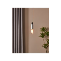 Produktbild för Eglo - LED-glödlampa med filament - form: C35 - E14 - 4 W - varmt vitt ljus - 1700 K - bärnsten