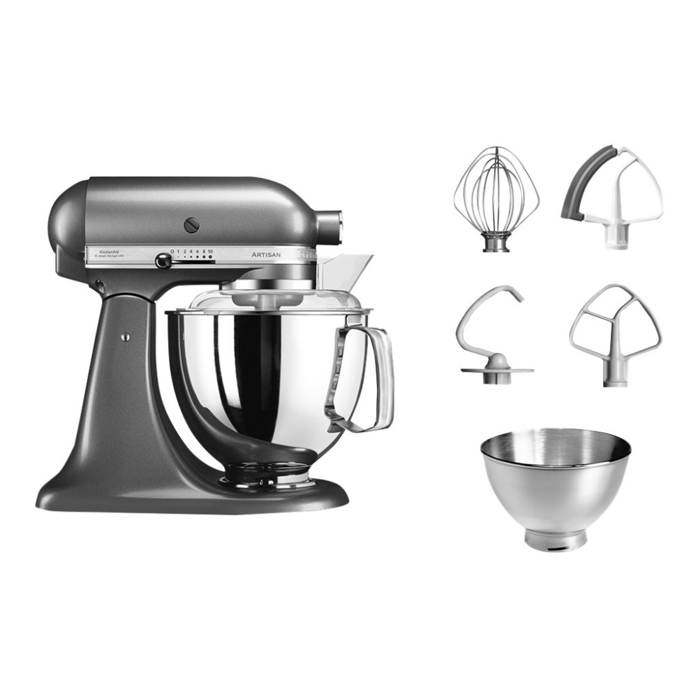 Produktbild för KitchenAid Artisan 5KSM175PSEMS - köksmaskin - 300 W - medaljongsilver