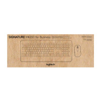 Produktbild för Logitech Signature MK650 Combo for Business - sats med tangentbord och mus - QWERTY - USA, internationellt - offwhite Inmatningsenhet