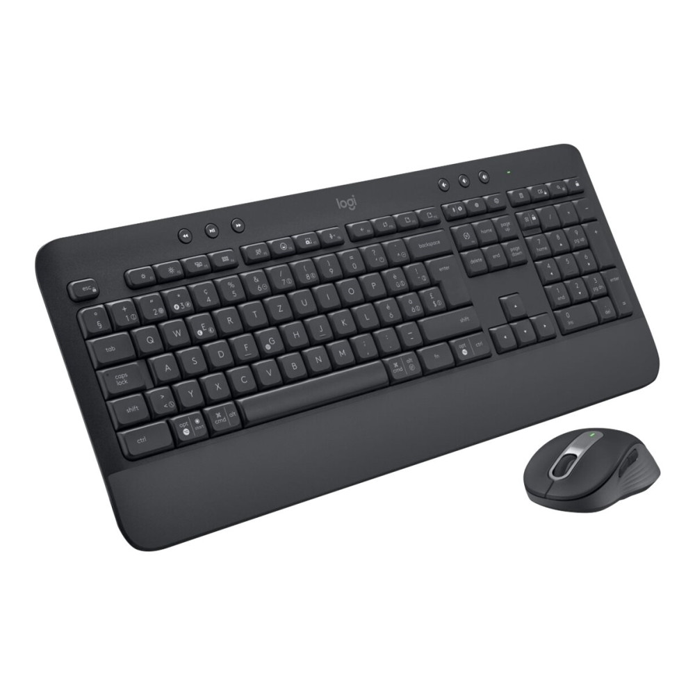 Produktbild för Logitech Signature MK650 Combo for Business - sats med tangentbord och mus - QWERTY - USA, internationellt - offwhite Inmatningsenhet