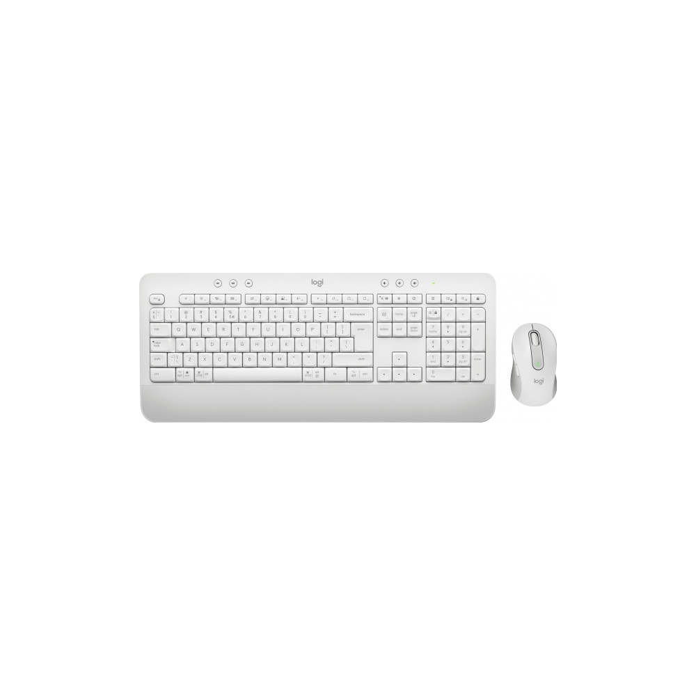 Produktbild för Logitech Signature MK650 Combo for Business - sats med tangentbord och mus - QWERTY - USA, internationellt - offwhite Inmatningsenhet