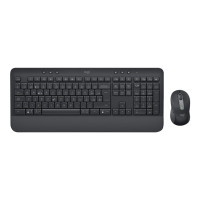 Produktbild för Logitech Signature MK650 Combo for Business - sats med tangentbord och mus - QWERTY - USA, internationellt - offwhite Inmatningsenhet