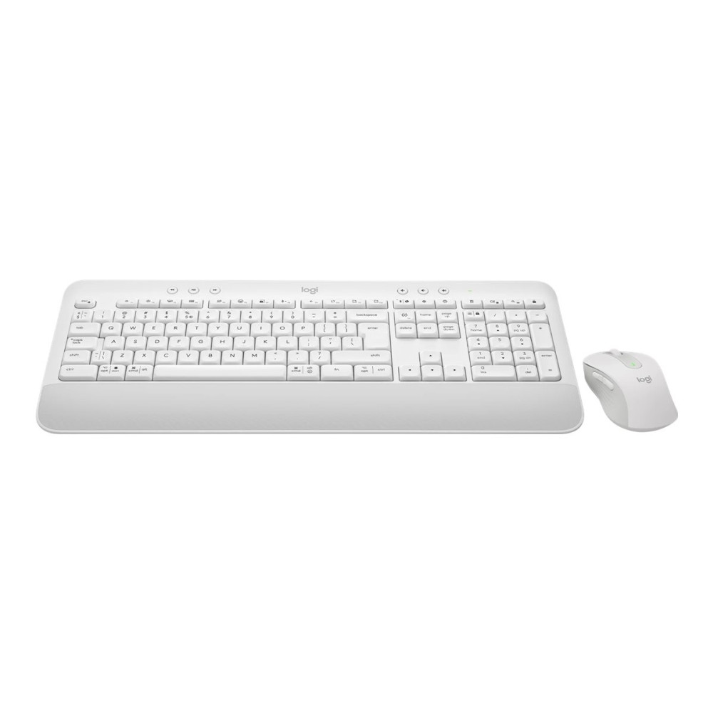 Produktbild för Logitech Signature MK650 Combo for Business - sats med tangentbord och mus - QWERTY - USA, internationellt - offwhite Inmatningsenhet