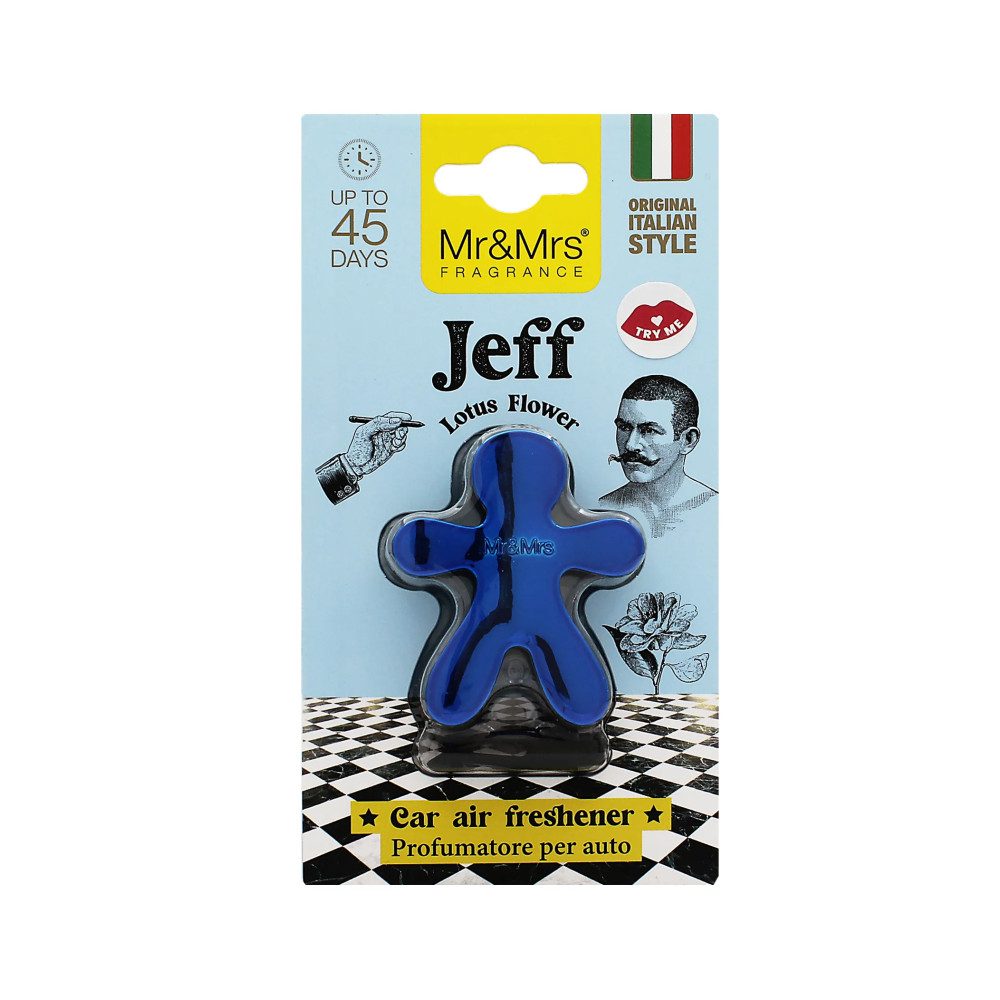 Produktbild för Mr&Mrs Fragrance Jeff Chrome Lotus Flowers Car Air Freshener