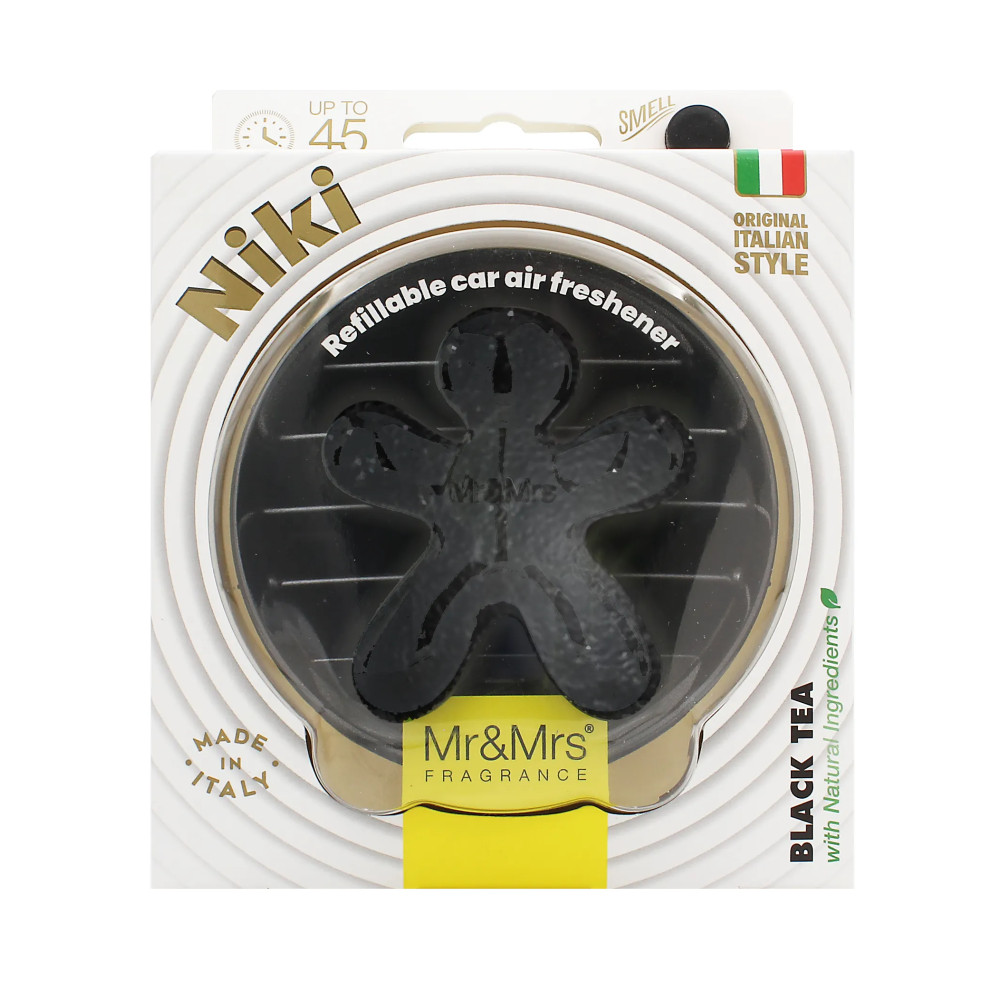 Produktbild för Mr&Mrs Fragrance Niki BIG Black Leather Black Tea Car Air Freshener