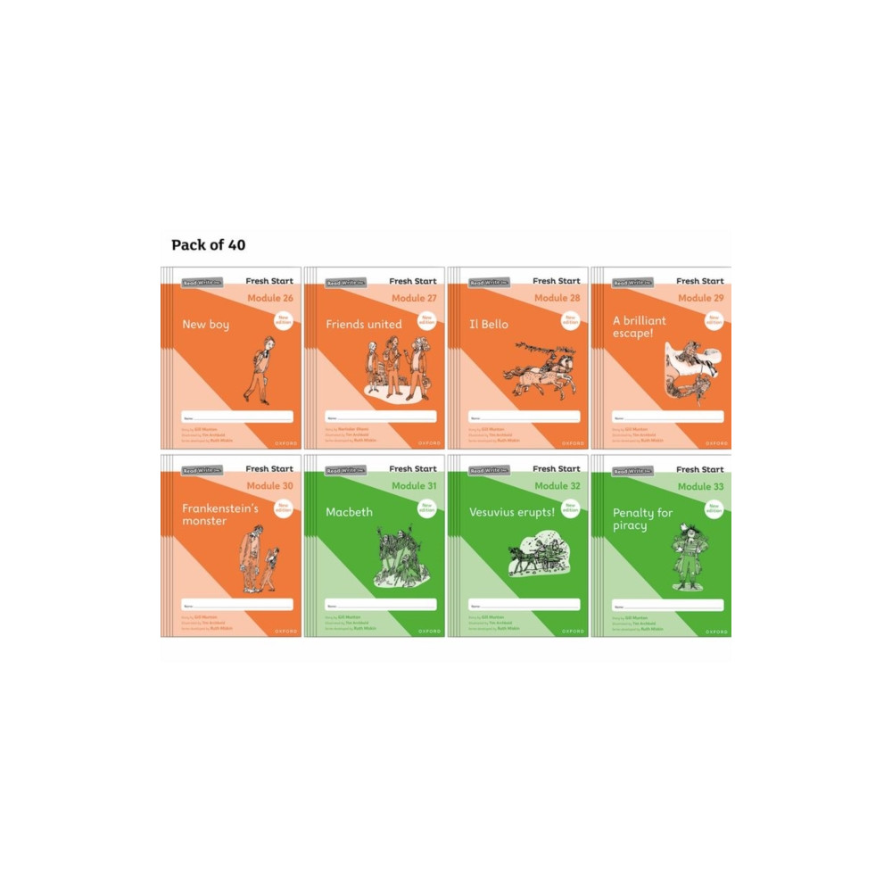 Produktbild för Read Write Inc. Fresh Start: 2024 Modules 26-33 - Pack of 40 (häftad, eng)