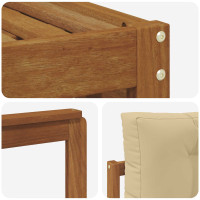Produktbild för Utomhussoffset Naturlig och Beige 249,5 x 162,5 x 73 cm
