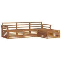 Produktbild för Utomhussoffset Naturfärg 254 x 162,5 x 73 cm Massivt Akaciaträ