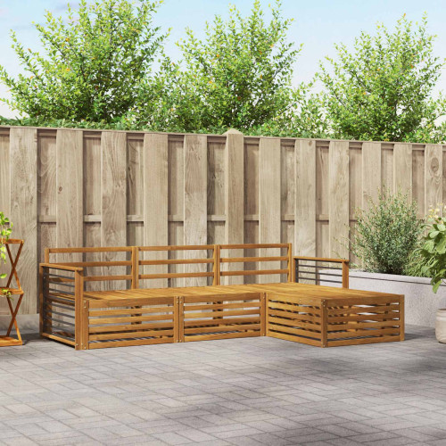 vidaXL Utomhussoffset Naturfärg 249,5 x 162,5 x 73 cm